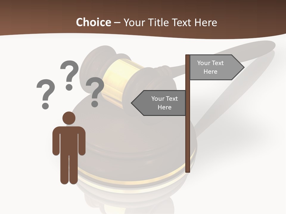Versteigerung System Staatsanwalt PowerPoint Template