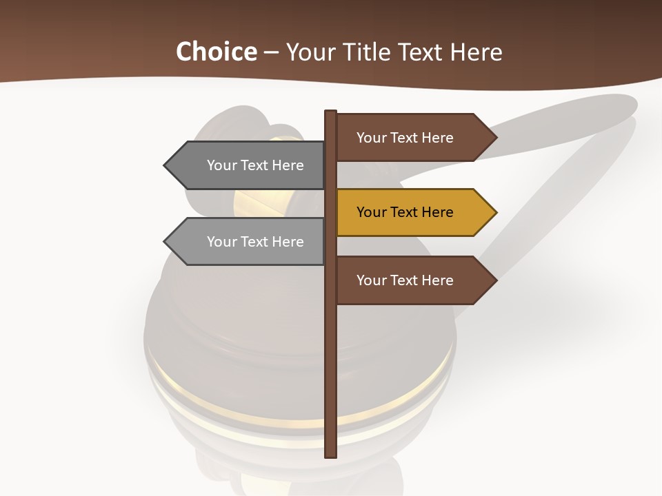 Versteigerung System Staatsanwalt PowerPoint Template