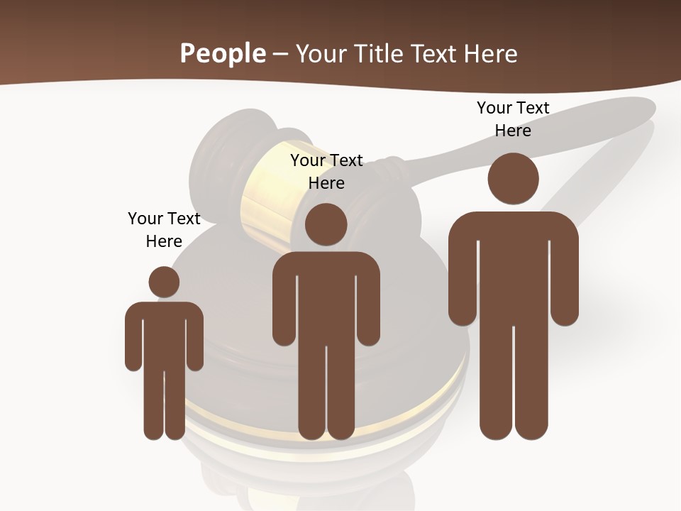 Versteigerung System Staatsanwalt PowerPoint Template