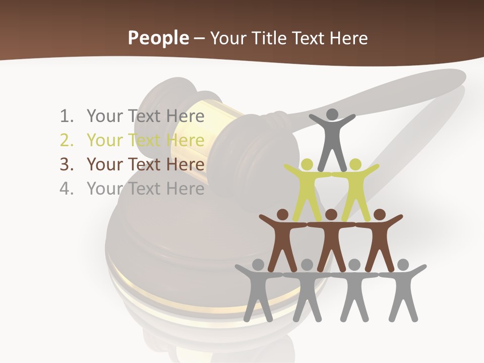 Versteigerung System Staatsanwalt PowerPoint Template