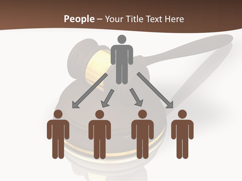 Versteigerung System Staatsanwalt PowerPoint Template