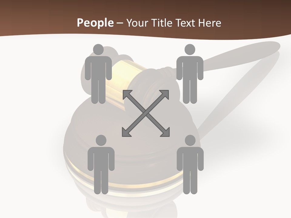 Versteigerung System Staatsanwalt PowerPoint Template