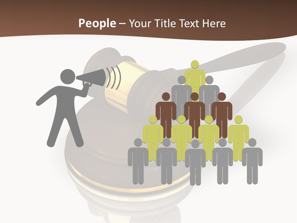 Versteigerung System Staatsanwalt PowerPoint Template