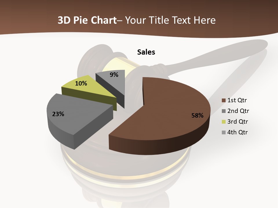 Versteigerung System Staatsanwalt PowerPoint Template