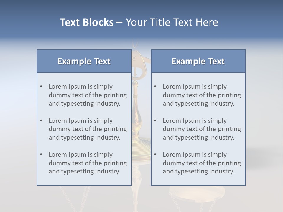 Wiegen Symbol Wert PowerPoint Template