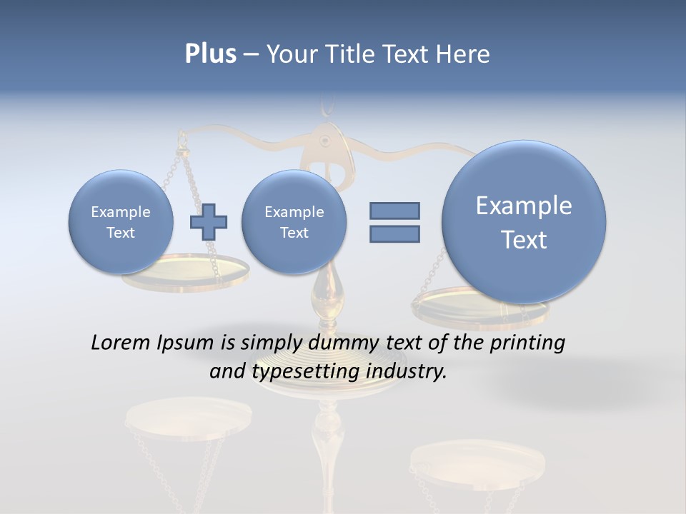 Wiegen Symbol Wert PowerPoint Template