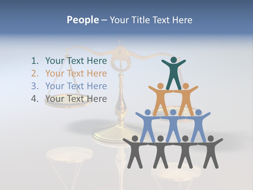 Wiegen Symbol Wert PowerPoint Template