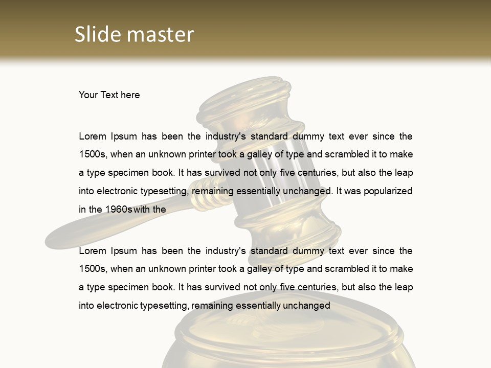 System Auktion Verteidiger PowerPoint Template