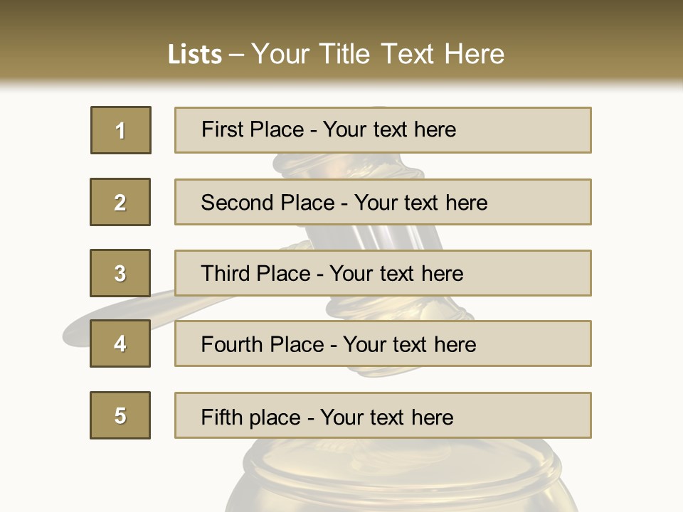 System Auktion Verteidiger PowerPoint Template