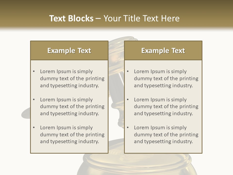 System Auktion Verteidiger PowerPoint Template