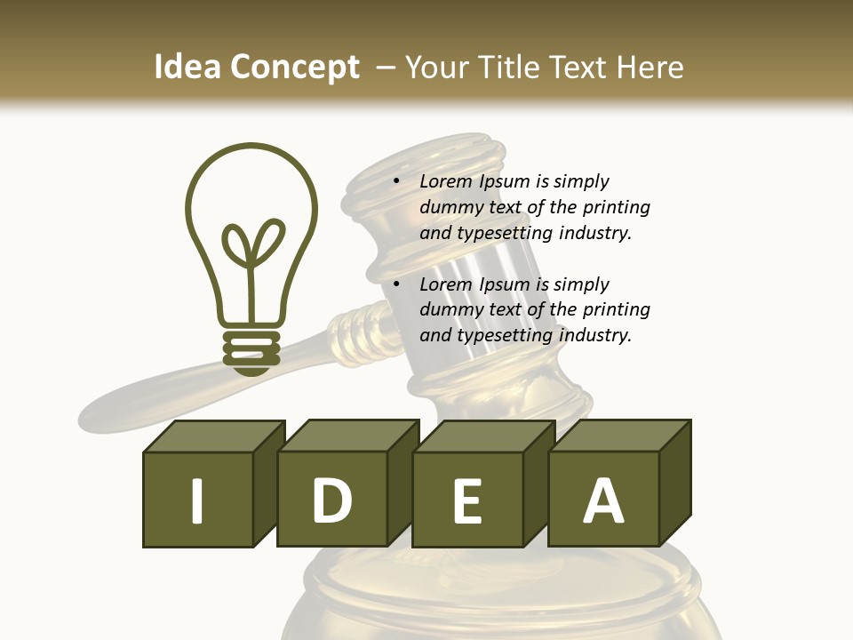 System Auktion Verteidiger PowerPoint Template