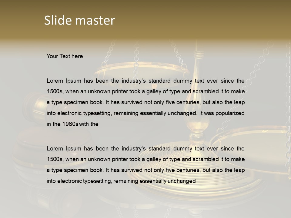 Stgb Libra Anwalt PowerPoint Template