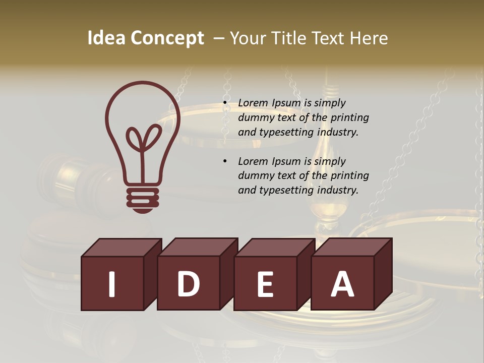 Stgb Libra Anwalt PowerPoint Template