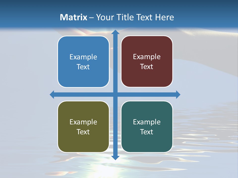 Sky Nature Hand PowerPoint Template
