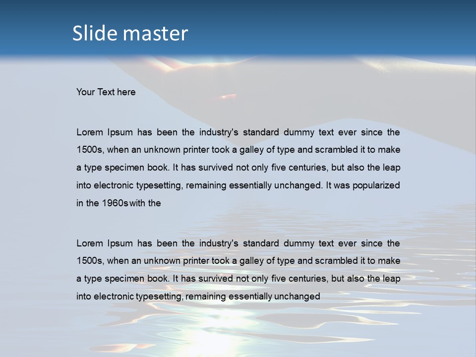 Sky Nature Hand PowerPoint Template