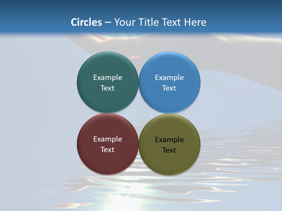 Sky Nature Hand PowerPoint Template