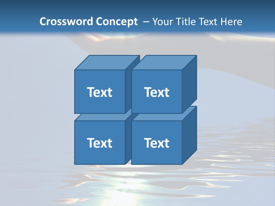 Sky Nature Hand PowerPoint Template