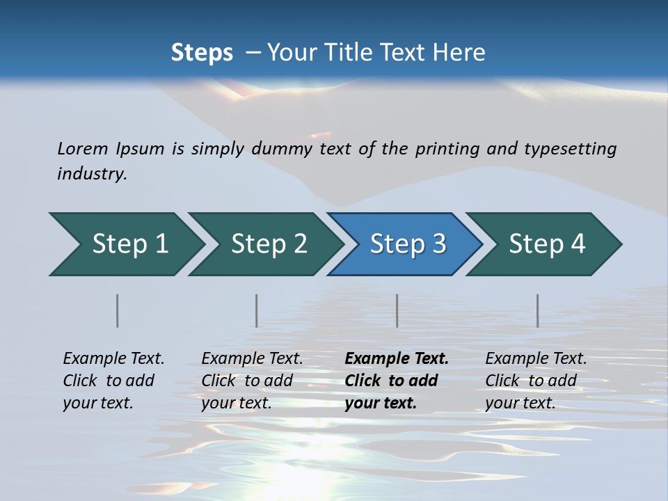 Sky Nature Hand PowerPoint Template