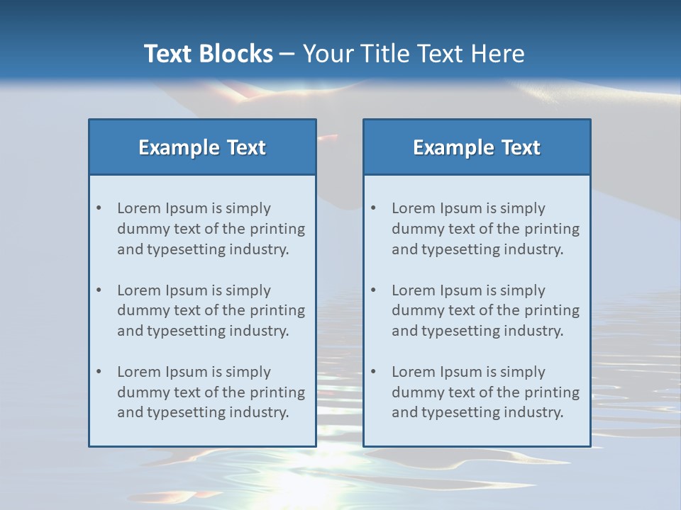 Sky Nature Hand PowerPoint Template