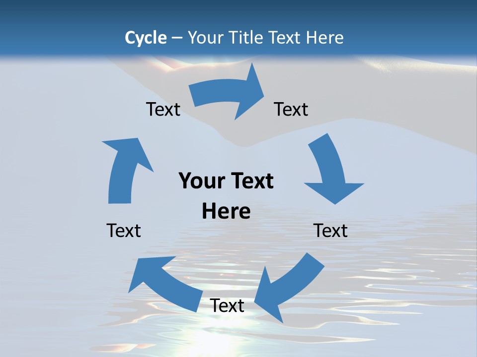 Sky Nature Hand PowerPoint Template