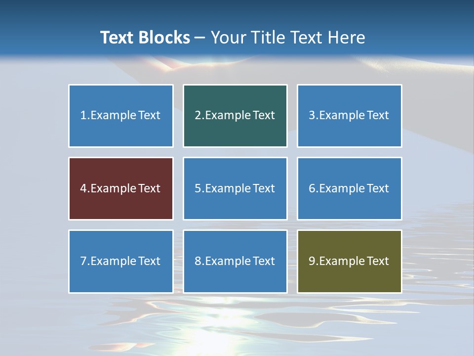 Sky Nature Hand PowerPoint Template