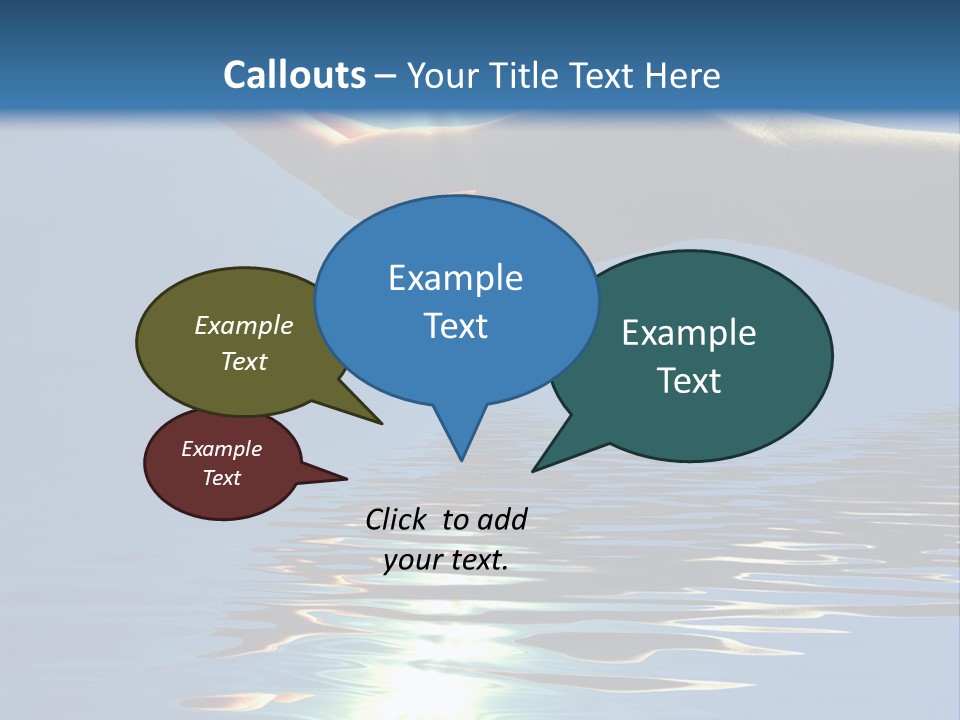 Sky Nature Hand PowerPoint Template