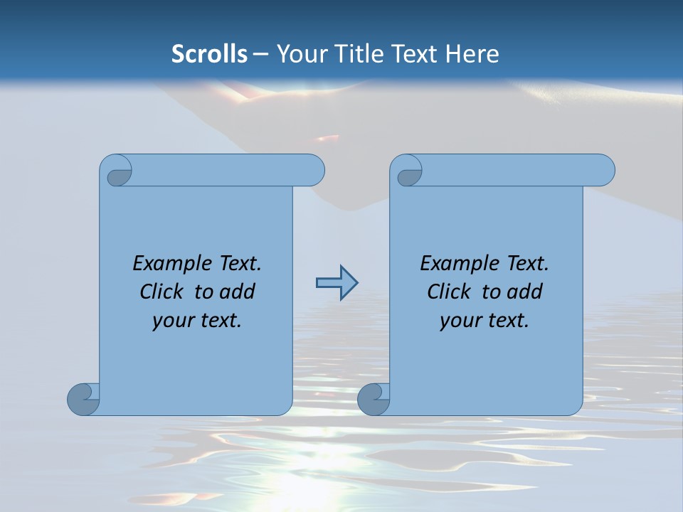 Sky Nature Hand PowerPoint Template