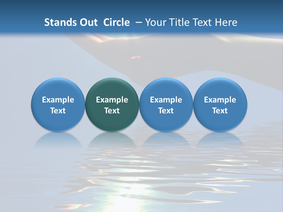 Sky Nature Hand PowerPoint Template