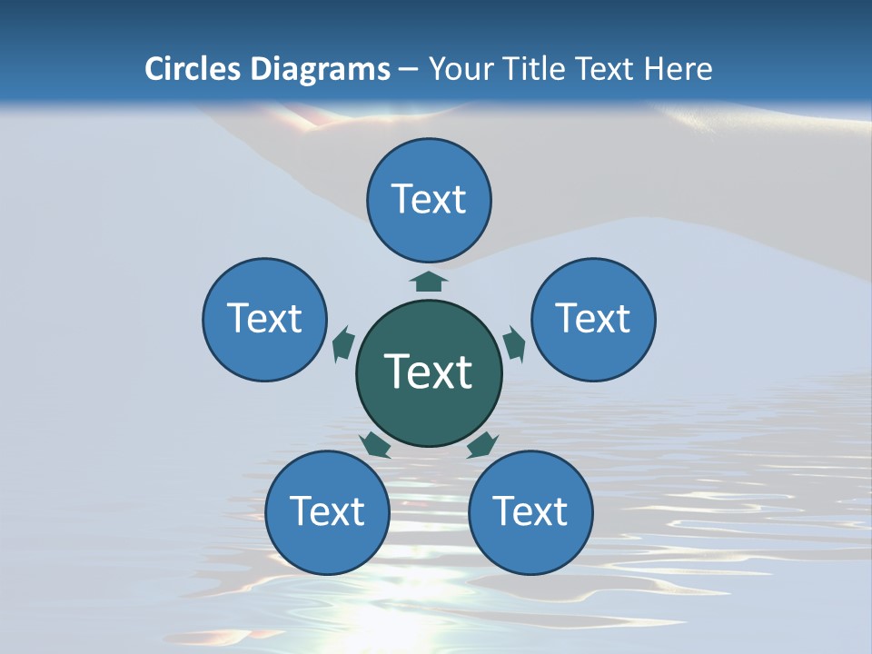 Sky Nature Hand PowerPoint Template