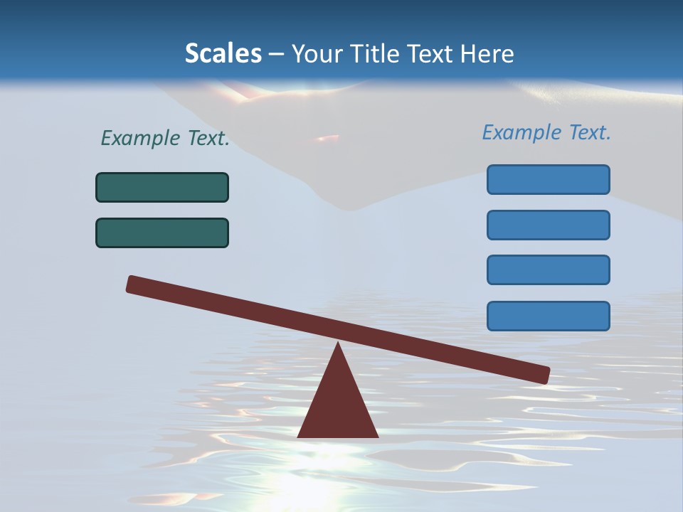 Sky Nature Hand PowerPoint Template
