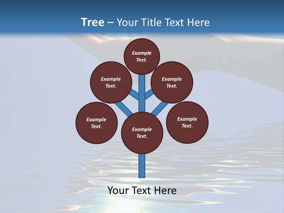 Sky Nature Hand PowerPoint Template