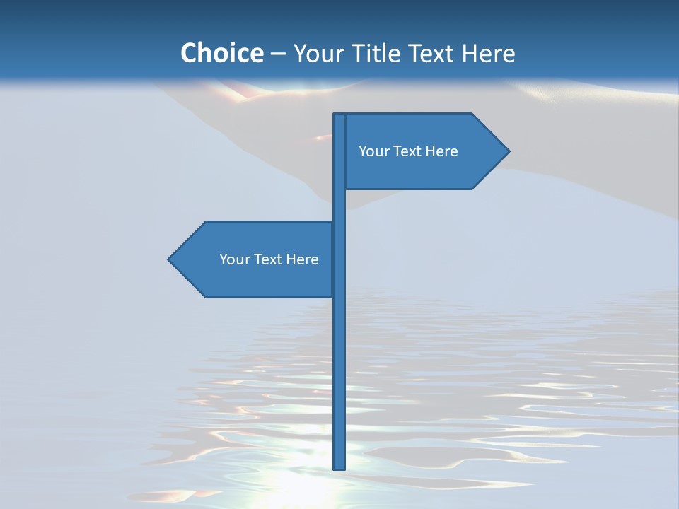 Sky Nature Hand PowerPoint Template