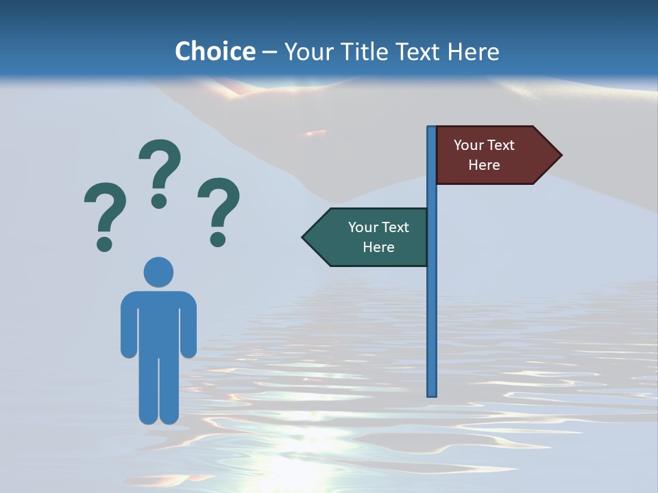 Sky Nature Hand PowerPoint Template
