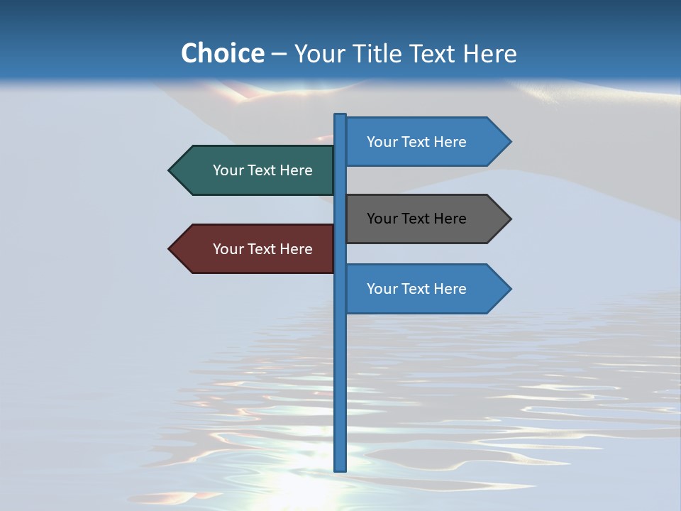 Sky Nature Hand PowerPoint Template
