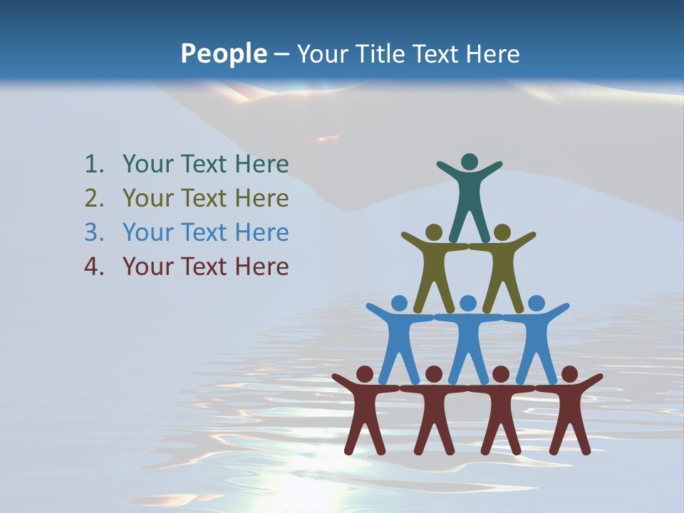 Sky Nature Hand PowerPoint Template