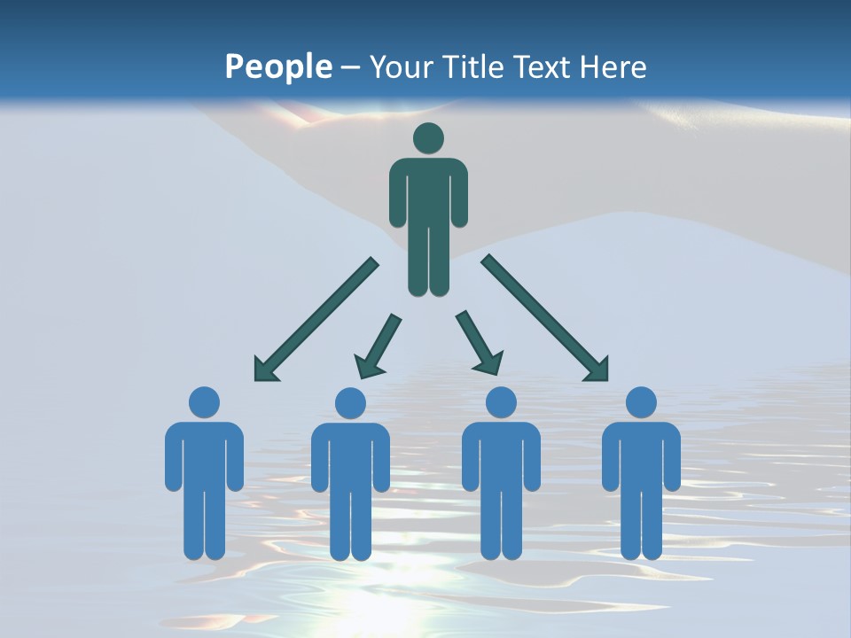 Sky Nature Hand PowerPoint Template