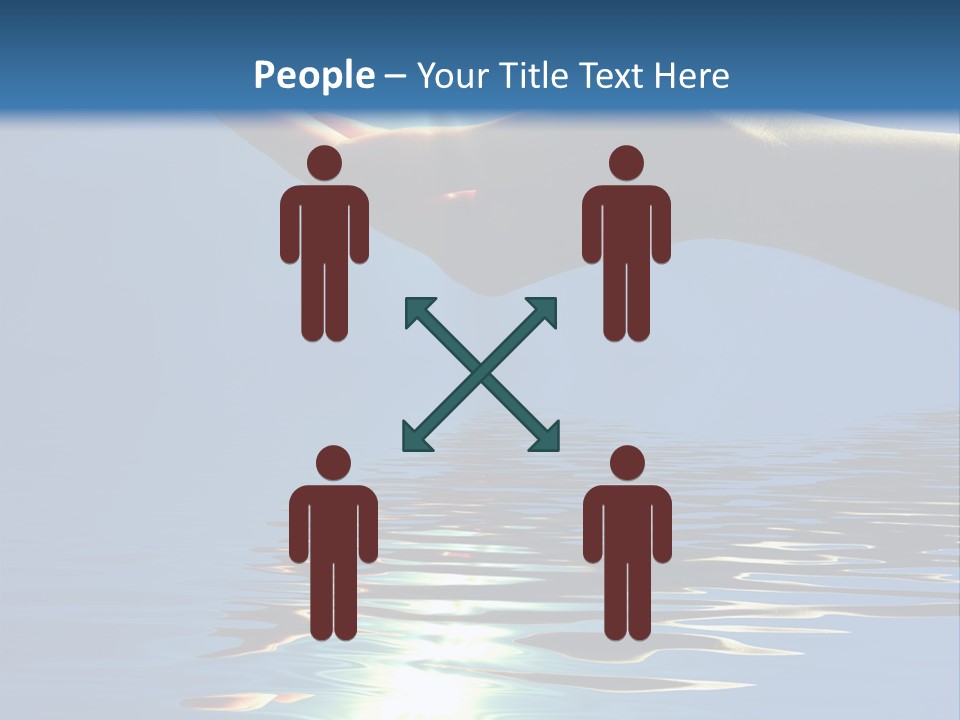 Sky Nature Hand PowerPoint Template