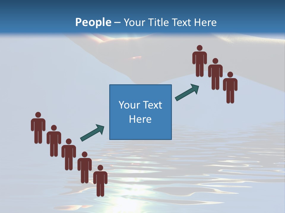 Sky Nature Hand PowerPoint Template