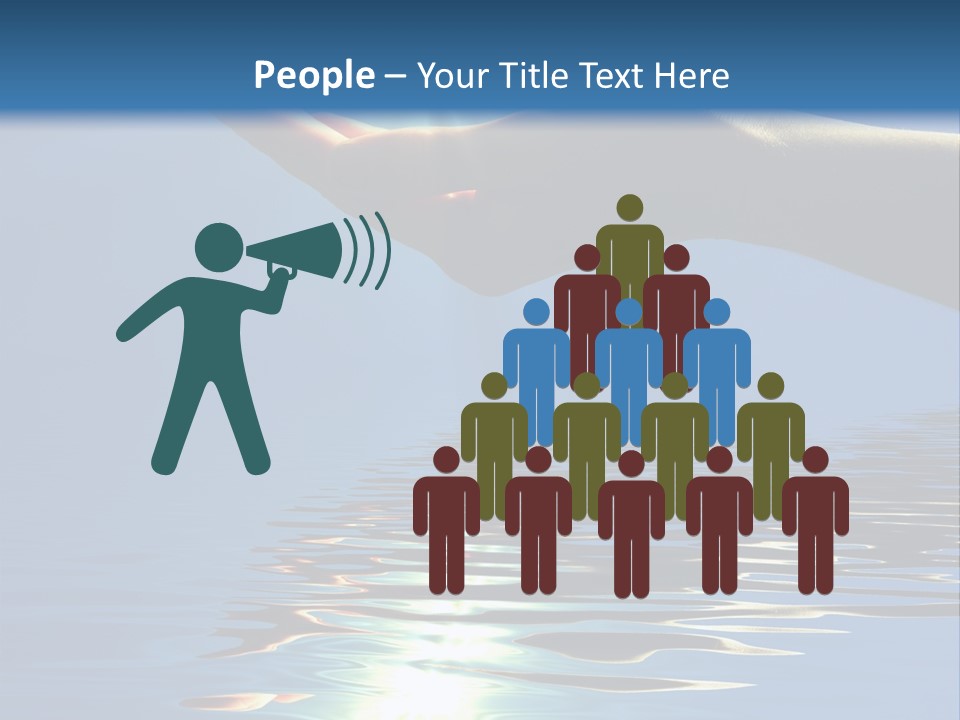 Sky Nature Hand PowerPoint Template