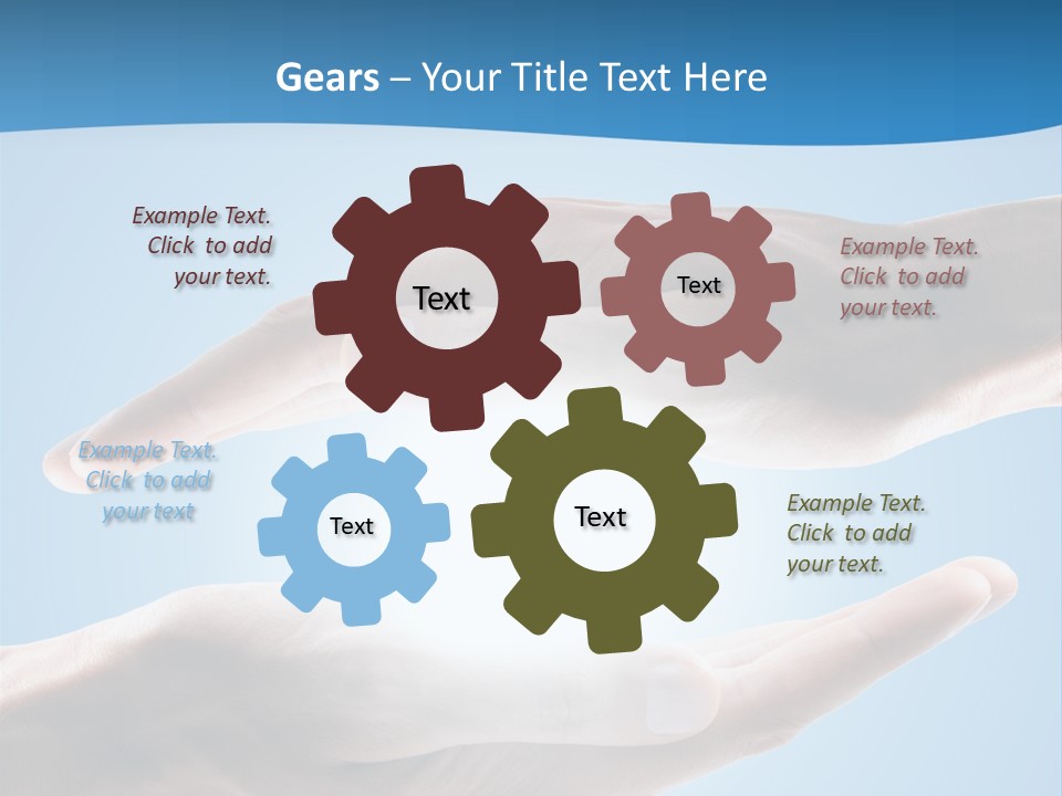 Kraft Blau Sonnenschutz PowerPoint Template