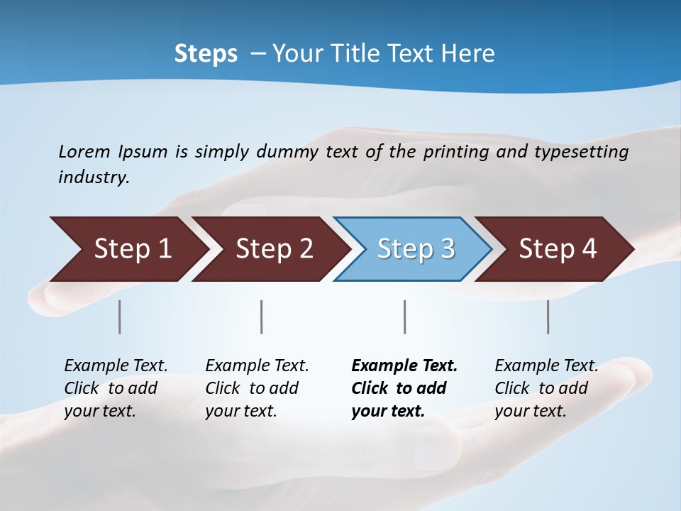 Kraft Blau Sonnenschutz PowerPoint Template