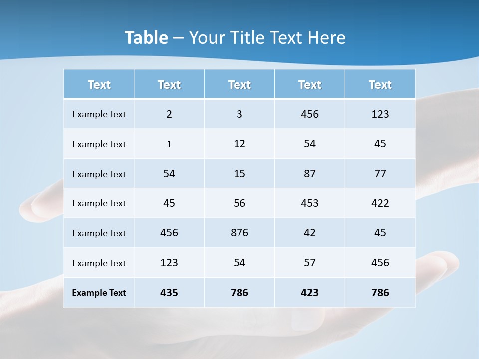 Kraft Blau Sonnenschutz PowerPoint Template