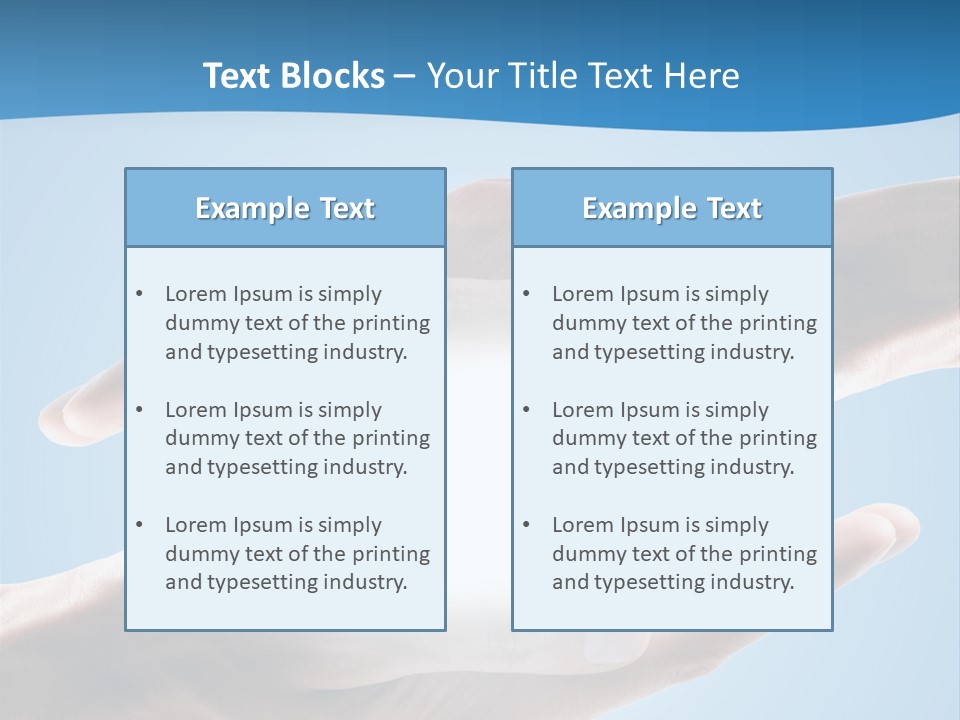 Kraft Blau Sonnenschutz PowerPoint Template