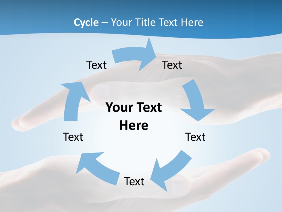 Kraft Blau Sonnenschutz PowerPoint Template