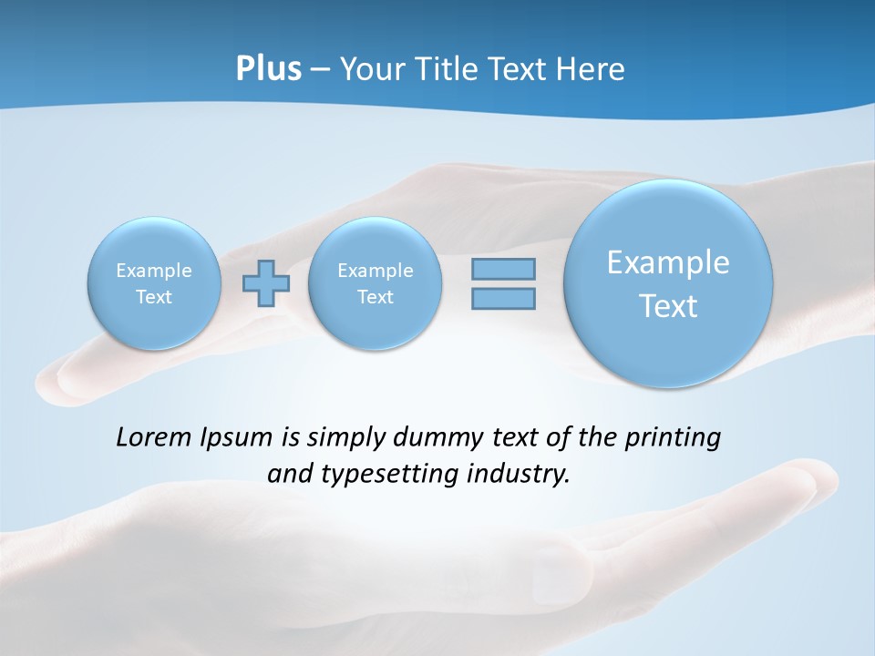 Kraft Blau Sonnenschutz PowerPoint Template