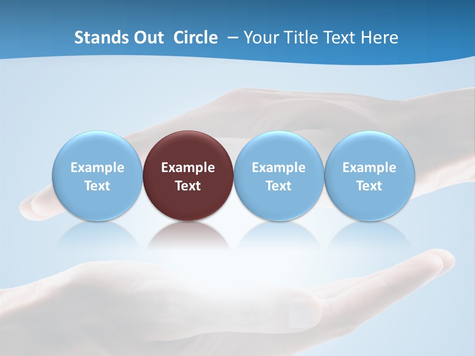 Kraft Blau Sonnenschutz PowerPoint Template