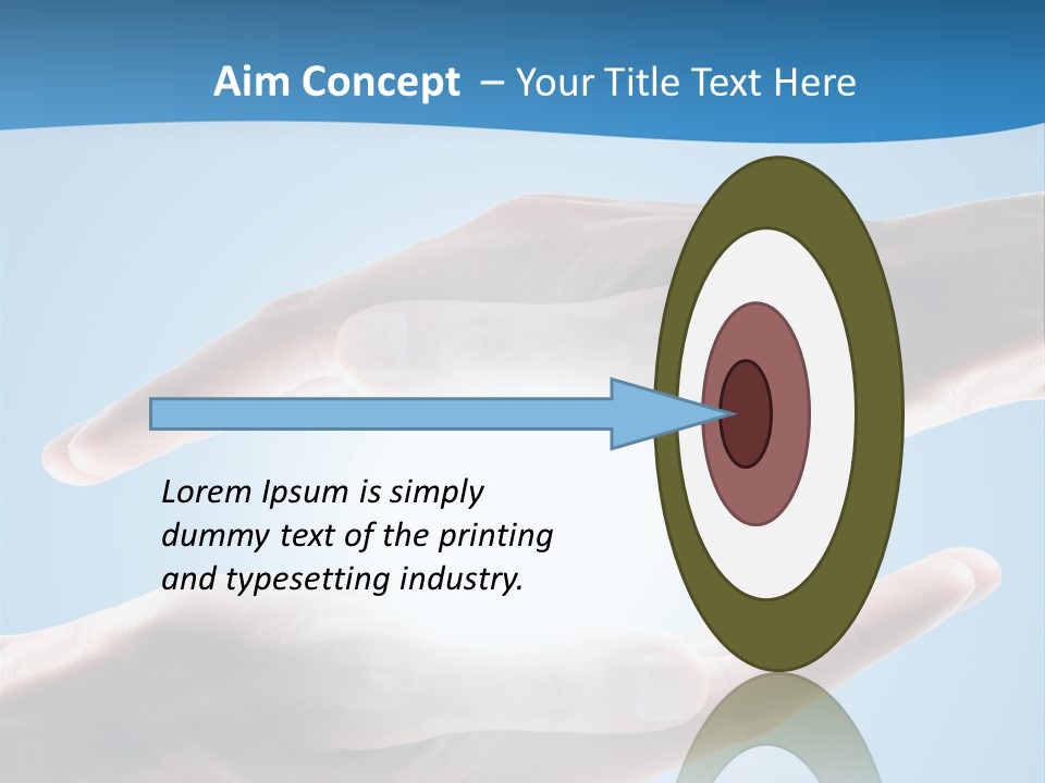 Kraft Blau Sonnenschutz PowerPoint Template