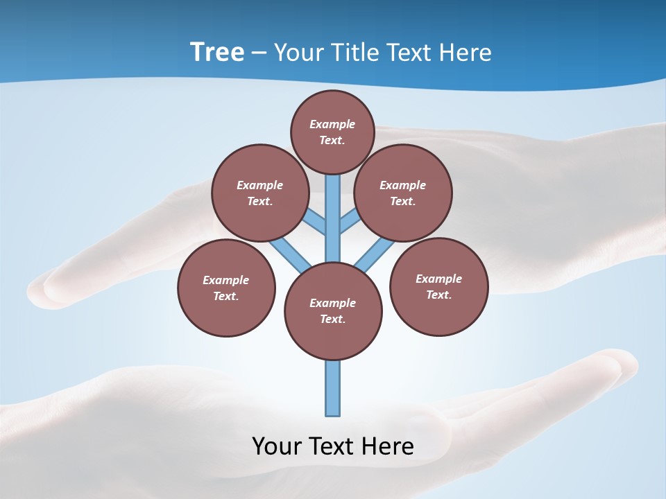 Kraft Blau Sonnenschutz PowerPoint Template