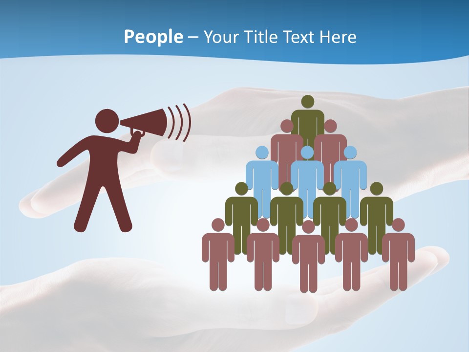 Kraft Blau Sonnenschutz PowerPoint Template