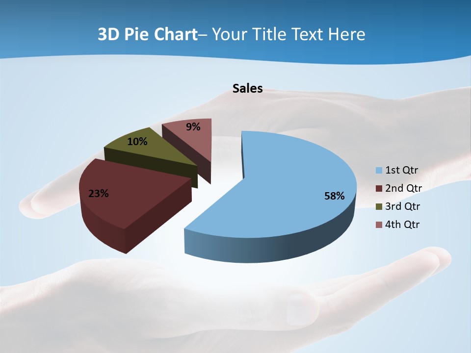 Kraft Blau Sonnenschutz PowerPoint Template
